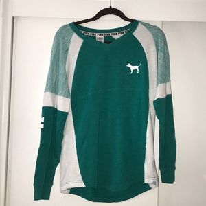 Green jersey sweater!
